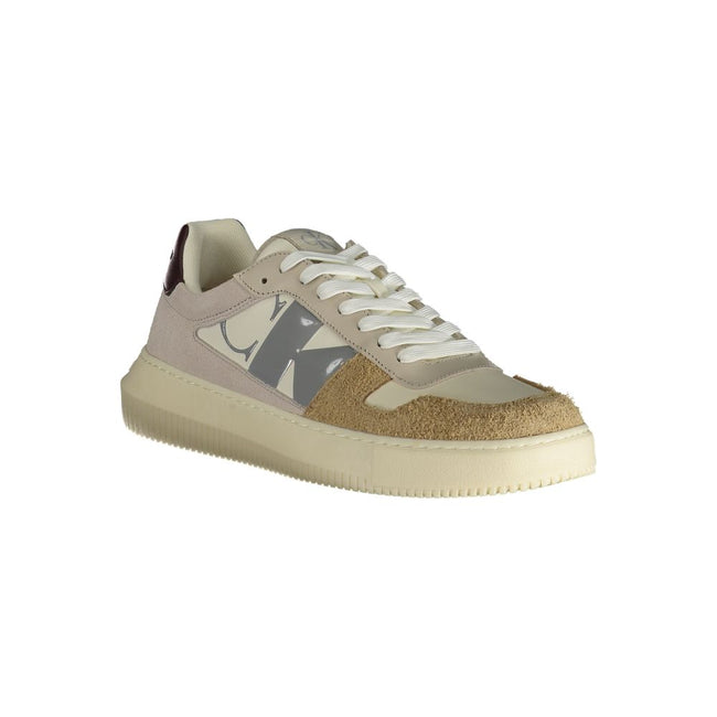 Beige Polyester SneakerSPORTS SHOE WITH LACES, CONTRASTING DETAILS, PRINT, LOGO, 50% RECYCLED THERMOPLASTIC RUBBERBeige Polyester Sneaker${tagsCalvin KleinAulae Beige Polyester Sneaker Calvin KleinAulae Beige Polyester Sneaker SPORTS SHOE WITH LACES, CONT