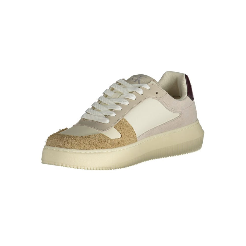 Beige Polyester SneakerSPORTS SHOE WITH LACES, CONTRASTING DETAILS, PRINT, LOGO, 50% RECYCLED THERMOPLASTIC RUBBERBeige Polyester Sneaker${tagsCalvin KleinAulae Beige Polyester Sneaker Calvin KleinAulae Beige Polyester Sneaker SPORTS SHOE WITH LACES, CONT