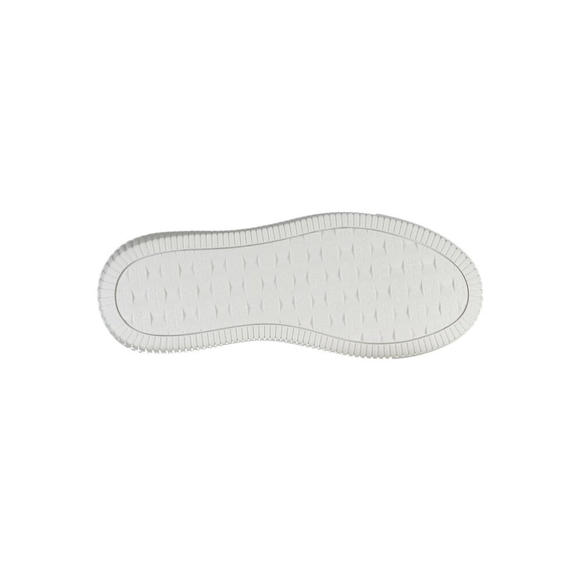 Black Polyester Women SneakerDare to stand out with Calvin Klein’s striking fusion of style and sustainability. These edgy sports shoes make a bold statement with eye-catching contrasting details and the iconic Calvin Klein logo splashed across a vibrant,