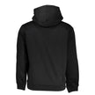 Black Polyester Men SweaterStep into effortless style with this striking Calvin Klein masterpiece! This sleek, black hoodie is an environmental nod with its 50% recycled polyester composition, guaranteeing comfort without compromising on eco-consciousness