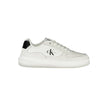 Sleek White Lace-Up Sneakers with Contrast DetailsStep into style and sustainability with these Sleek White Lace-Up Sneakers, elegantly designed with eye-catching contrast details and branded accents that showcase your fashion-forward sensibility. Crafted