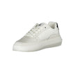 Sleek White Lace-Up Sneakers with Contrast DetailsStep into style and sustainability with these Sleek White Lace-Up Sneakers, elegantly designed with eye-catching contrast details and branded accents that showcase your fashion-forward sensibility. Crafted
