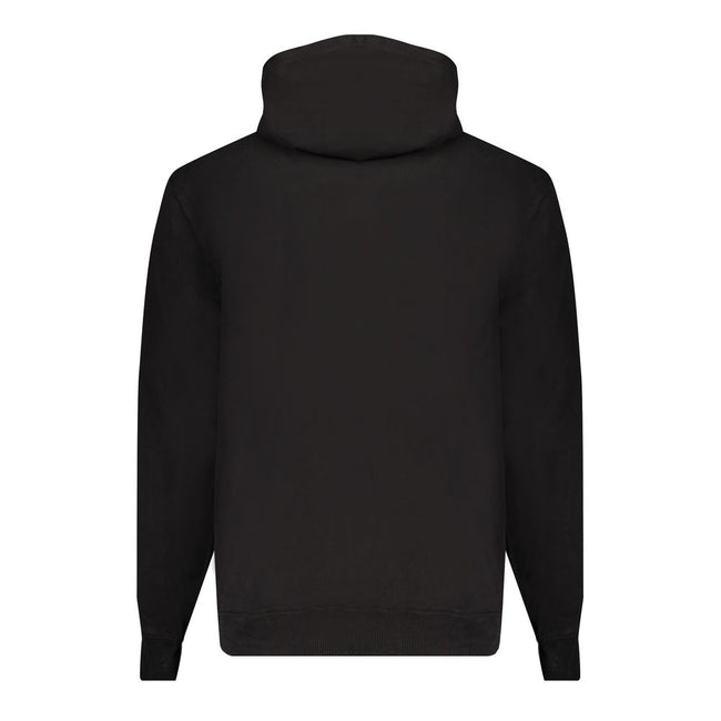Black Cotton Men's Hooded SweaterDive into the epitome of modern luxury with this Calvin Klein sweatshirt. Exuding effortless style, it features a hood for an urban edge, a cozy fleece lining for comfort, and a single central pocket for practicality. Bold