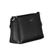 Black Polyester Women HandbagMake a bold statement wherever you go with the Calvin Klein adjustable shoulder bag. Crafted for the modern trendsetter, this sleek black handbag boasts a minimalist design with a pronounced logo, combining functionality with
