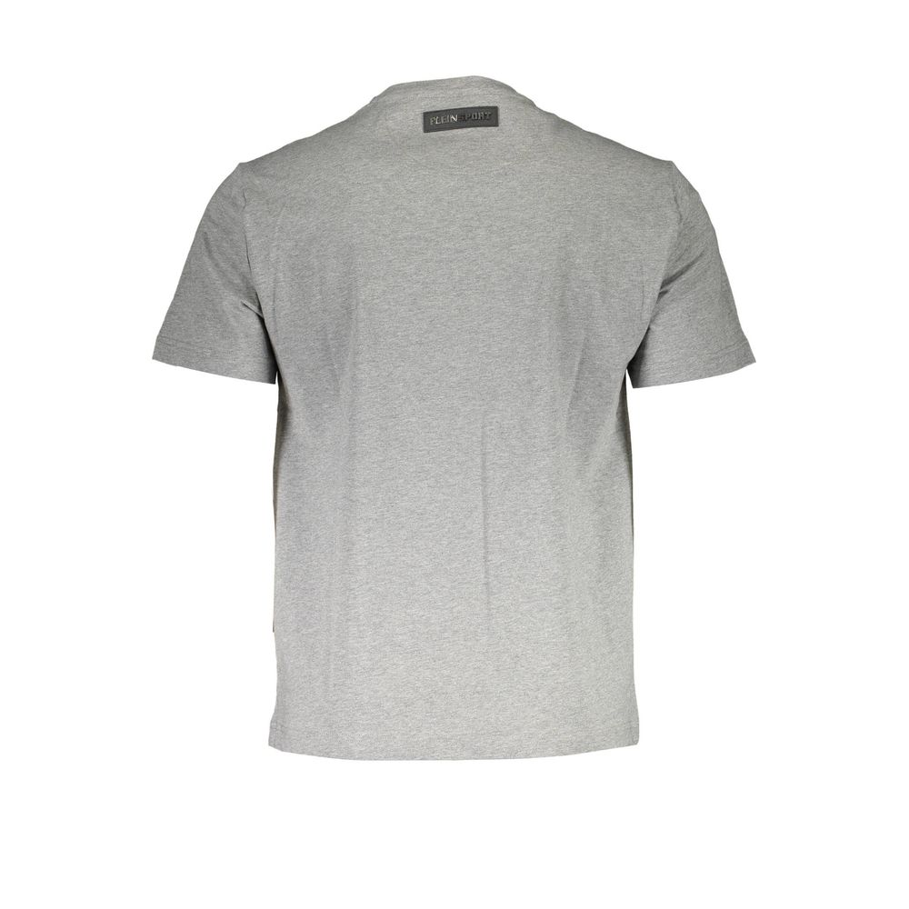 Brown Cotton Men T-ShirtPlein Sport redefines athletic luxury with this sumptuous, brown cotton t-shirt. Expertly crafted for those who demand a fusion of high-fashion and functionality, it boasts a classic round neck and short sleeves, elevated by bold l