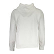 White Cotton Men's SweaterStep into the epitome of contemporary style with the Calvin Klein long-sleeved hooded sweatshirt. Designed for the fashion-forward individual, this pristine white sweatshirt boasts a bold contrast detailing that makes a statement