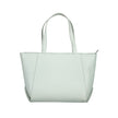 Light Blue Polyethylene Women HandbagElevate any ensemble with the latest Calvin Klein masterpiece, a vision in light blue that effortlessly merges function with high-end fashion. This sleek handbag boasts two shoulder straps for versatile carry and a sol