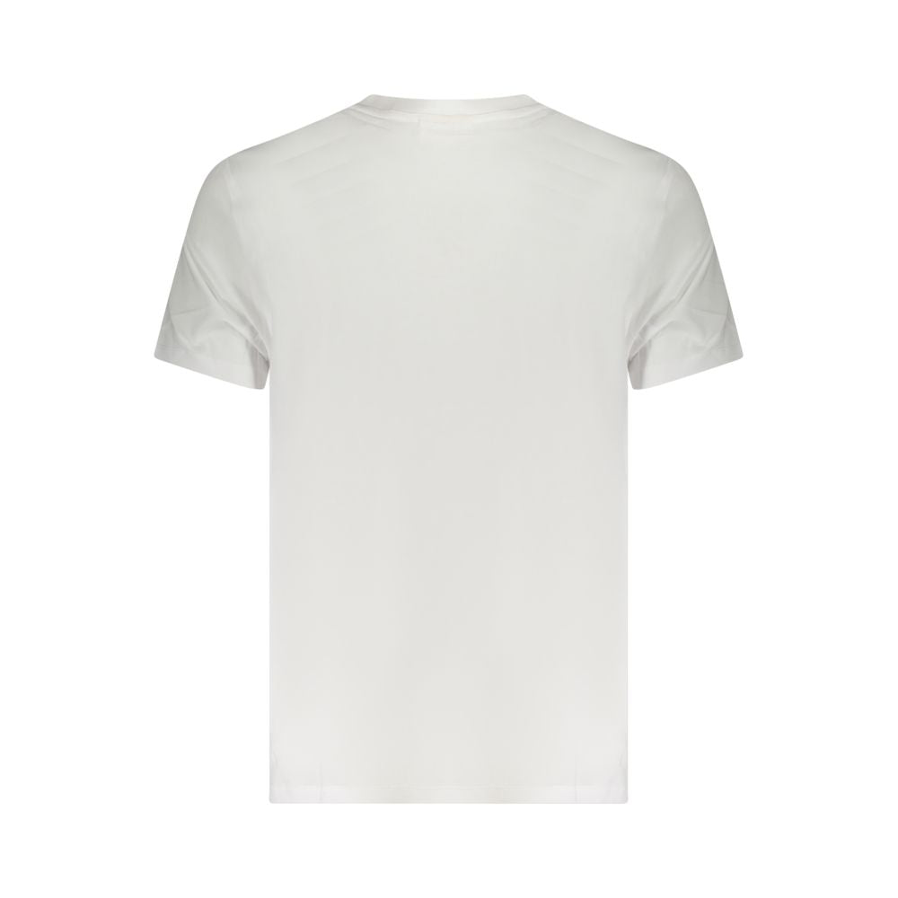 White Cotton Men T-ShirtElevate your everyday style with the Calvin Klein V-Neck T-shirt. This crisp white tee, featuring the iconic Calvin Klein logo embroidery, is a testament to minimalist chic and effortless cool. Crafted from pure, breathable cotton,