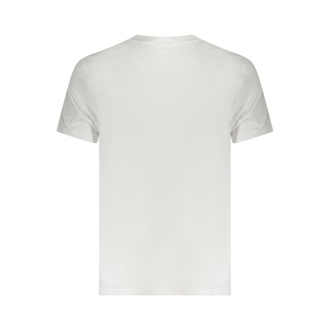 White Cotton Men T-ShirtElevate your everyday style with the Calvin Klein V-Neck T-shirt. This crisp white tee, featuring the iconic Calvin Klein logo embroidery, is a testament to minimalist chic and effortless cool. Crafted from pure, breathable cotton,