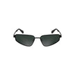 Black Metal Women SunglassInfuse your vision with the sleek sophistication of Calvin Klein sunglasses. These shades feature a bold metal frame that wraps around rectangular smoke lenses—a true statement piece for the trendsetter. With lens crafted to perf