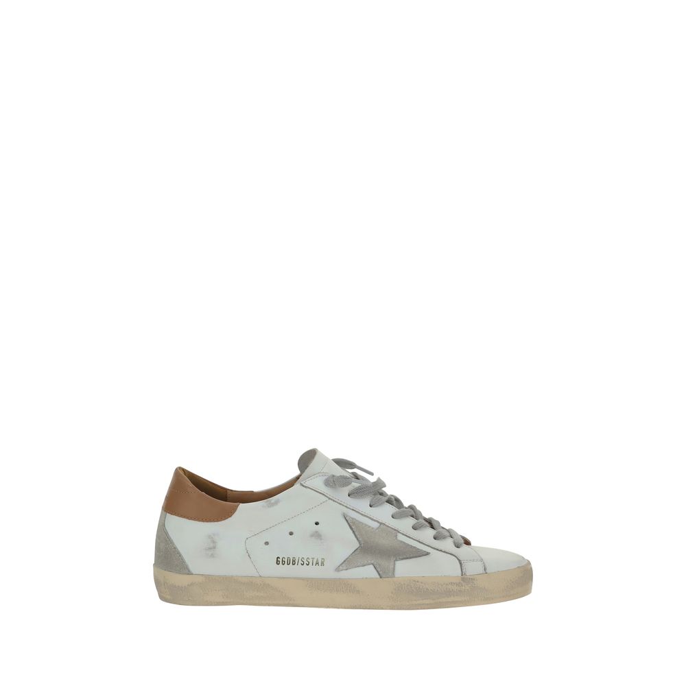 Weiße Superstar-Sneaker aus Leder mit charakteristischem Sternendetail