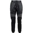 Black Cotton Men Jogging PantStep into the ultimate fusion of comfort and high-fashion with these Balmain black cotton jogging pants. Flaunting a bold all-over pattern print that ensures you’ll stand out in any crowd, these joggers are an essential update