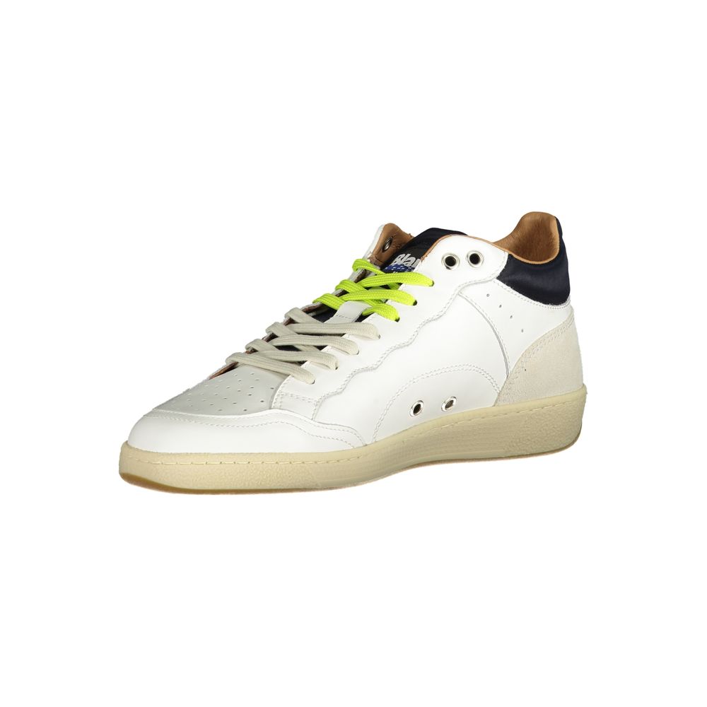 Weiße Herren-Sneaker aus Leder mit herausnehmbarem Fußbett