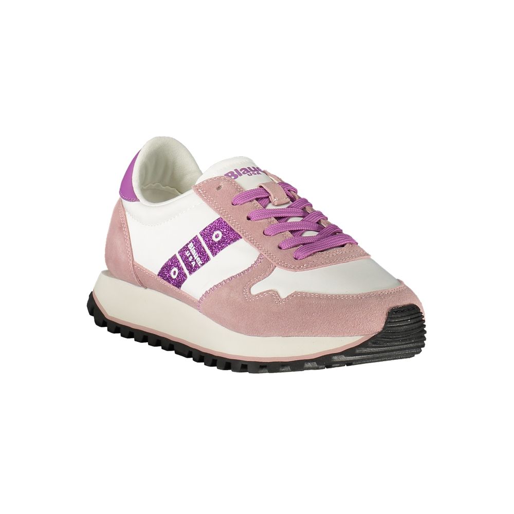 Weißer Polyurethan-Sneaker für Damen