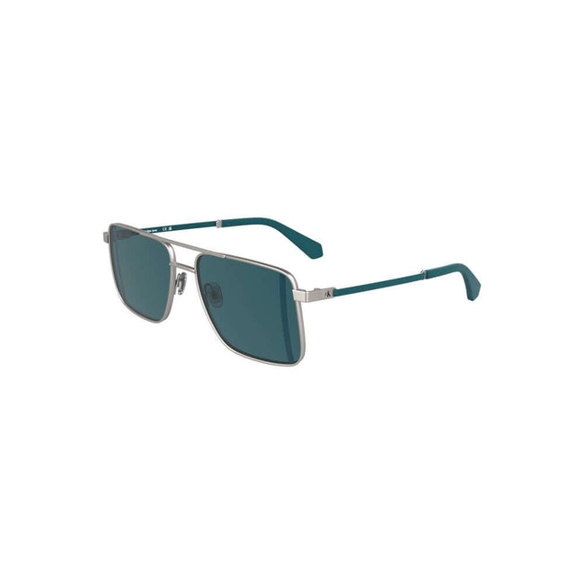 Gray Metal Men SunglassElevate your style quotient effortlessly with these sleek Calvin Klein sunglasses, engineered for the modern trendsetter. Crafted with a sophisticated metal frame that encases the statement-making square blue lenses, these shades ar