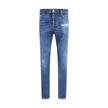 Blue Cotton Skinny JeansDsquared2’s Cool Guy Jeans combine bold style and vintage details in a skinny model with a modern and sophisticated cut. Made with a classic five-pocket design, they offer practicality and a slim fit that enhances the silhouette. T