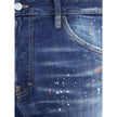 Blue Cotton Slim Fit JeansDsquared2’s Cool Guy Jeans are an iconic garment with a bold, contemporary character. Made from cotton and featuring a five-pocket design, they feature a front button closure and belt loops for a customizable fit. The logoed leat