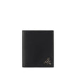 Black Calf Leather Bos Taurus WalletPrada’s Leather Wallet combines elegance and functionality in a refined billfold design. The front features a metal plaque with the iconic logo, while the interior is organized with card slots, two open pockets and a to