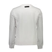 White Cotton Men SweaterUnleash your bold style with the Plein Sport exquisite sweatshirt, crafted for those who dare to stand out. This stunning white long sleeve crew neck features the iconic Plein Sport logo emblazoned across the chest, complemented by