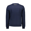 Blue Cotton Men SweaterElevate your athleisure with this bold Plein Sport sweatshirt, where comfort meets luxury in every stitch. Its crew neck and long sleeves bear the unmistakable energy of the brand’s logo and dynamic print, proving that casual doesn’