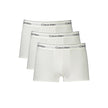 White Cotton Men Boxer ShortStep into the epitome of comfort and style with these sleek Calvin Klein low waist boxer shorts. Crafted with an eye for sustainable luxury, this tri-pack features the iconic branded elastic waistband, ensuring a snug fit and u