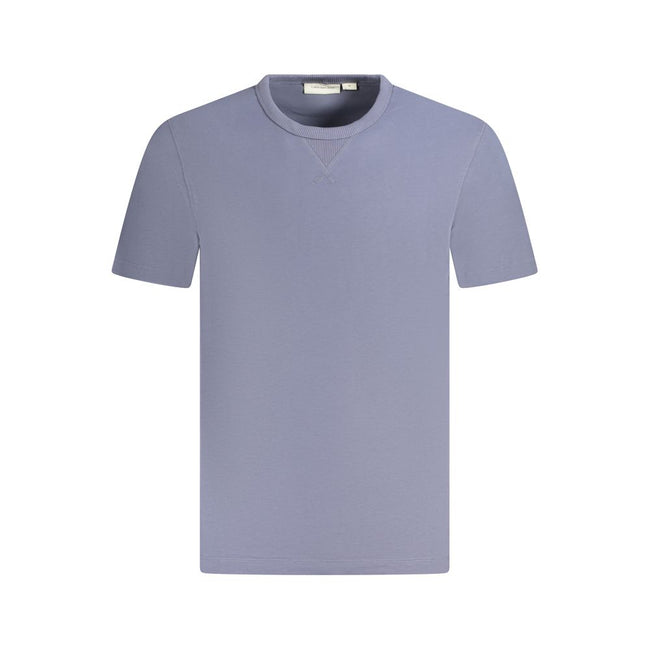 Blue Cotton T-ShirtSHORT SLEEVE T-SHIRT, CREW NECK, CONTRASTING DETAILS, APPLICATION, LOGO, 95% REGENERATIVE COTTONBlue Cotton T-Shirt${tagsCalvin KleinAulae Blue Cotton T-Shirt Calvin KleinAulae Blue Cotton T-Shirt SHORT SLEEVE T-SHIRT, CREW NECK, CONTRA