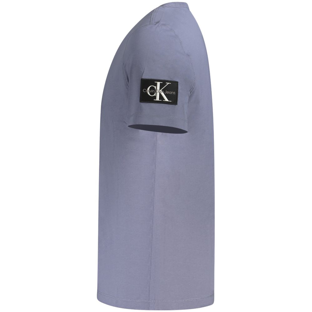 Blue Cotton T-ShirtSHORT SLEEVE T-SHIRT, CREW NECK, CONTRASTING DETAILS, APPLICATION, LOGO, 95% REGENERATIVE COTTONBlue Cotton T-Shirt${tagsCalvin KleinAulae Blue Cotton T-Shirt Calvin KleinAulae Blue Cotton T-Shirt SHORT SLEEVE T-SHIRT, CREW NECK, CONTRA