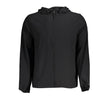 Black Polyester Men's Sport JacketElevate your active wardrobe with the sleek sophistication of Calvin Klein’s Sports Jacket. Tailored for the modern trendsetter, this jacket combines functionality with high fashion. The hooded design, dual-pocket conveni