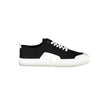 Black Recycled Material Men SneakerElevate your streetwear game with the Calvin Klein difference. A fusion of fashion and sustainability, these sneakers boast a bold black palette accented with striking contrasting details and the iconic logo for an unmis