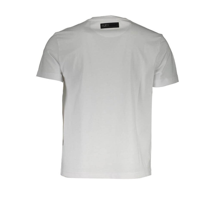 White Cotton Men T-ShirtCrafted for the audacious spirit, this Plein Sport Short Sleeve T-shirt makes a bold statement with its unique print and distinctive logo, channeling the signature energy of the brand. Its crisp white hue allows for versatile pairi