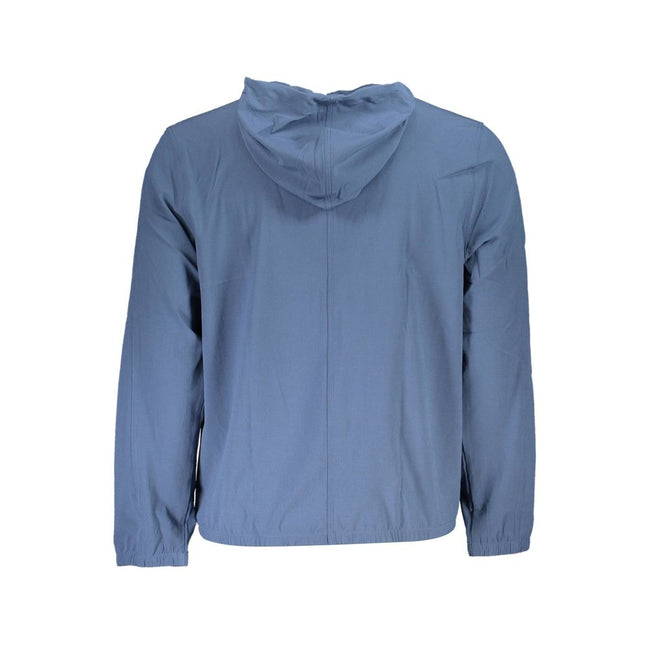 Blue Polyester Men's SweaterDive into the epitome of sleek comfort with this Calvin Klein hoodie, a testament to the brand’s relentless pursuit of modern elegance. Precision-crafted for the fashion-forward individual, it boasts functionality with its brea