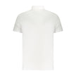 White Cotton Men Polo ShirtElevate your wardrobe with the epitome of timeless elegance – the Calvin Klein Classic Fit Polo. This crisp, white polo exudes sophistication with understated embroidery and the iconic logo adorning the chest. Crafted from a pre