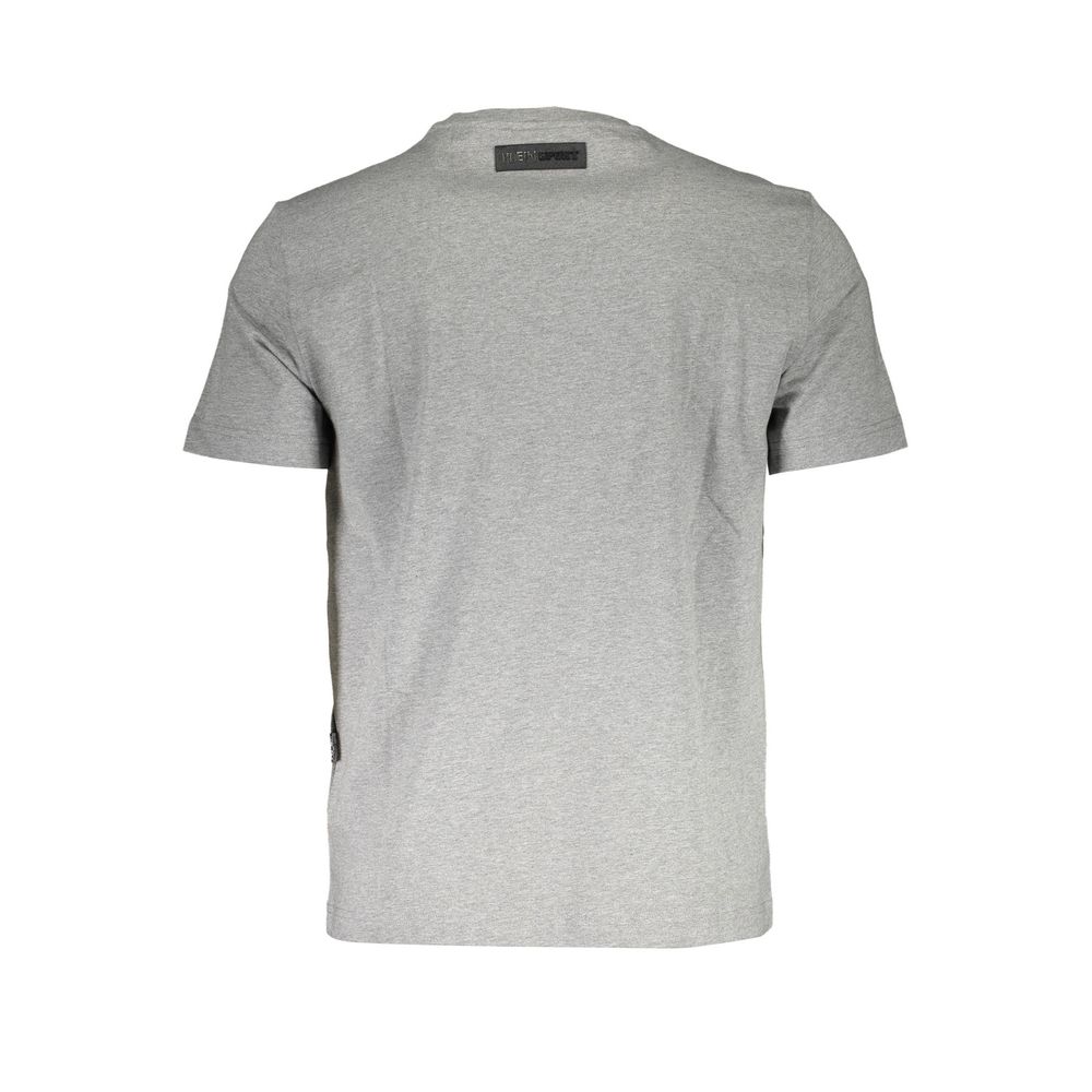 Grey Cotton T-Shirt with PLEIN SPORT Logo