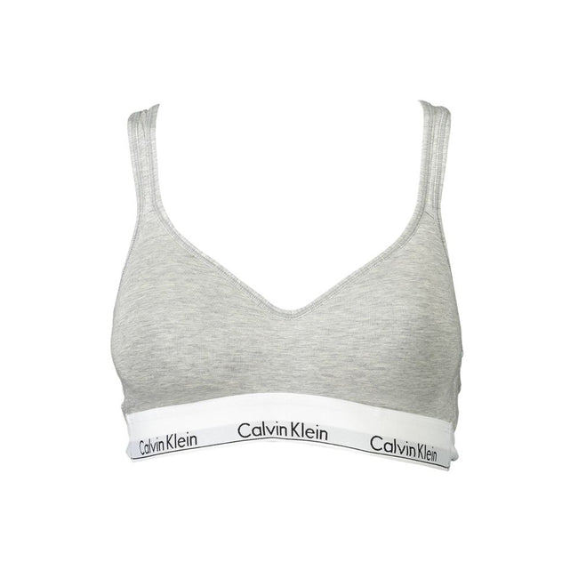 Brown Cotton Women BraletteElevate your intimate collection with the sophisticated charm of Calvin Klein. This bralette is a statement of style and comfort, infused with the classic appeal that the brand is revered for. Its chic crossed straps and elastic