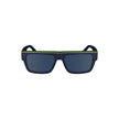 Blue Plastic Men SunglassesElevate your style quotient with these striking Calvin Klein sunglasses, designed for the man who appreciates refinement with an edge. Boasting a sleek injected plastic frame that complements the bold rectangular blue lenses, th
