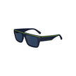 Blue Plastic Men SunglassesElevate your style quotient with these striking Calvin Klein sunglasses, designed for the man who appreciates refinement with an edge. Boasting a sleek injected plastic frame that complements the bold rectangular blue lenses, th
