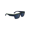 Blue Plastic Men SunglassesElevate your style quotient with these striking Calvin Klein sunglasses, designed for the man who appreciates refinement with an edge. Boasting a sleek injected plastic frame that complements the bold rectangular blue lenses, th