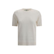 Knit T-ShirtFendi’s cotton T-Shirt represents the perfect meeting of comfort and iconic style. Made from high-quality cotton, it features a ribbed crew neck and hem with side slits, lending versatility to the design. The knit weave with the brand’s iconic