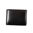 Black Leather Men WalletIndulge in the epitome of sophistication with this Calvin Klein wallet, crafted for the modern man who values security as much as style. It embodies functionality with its dual compartments, a secure coin purse, and ample card slot