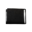 Black Leather Men WalletIndulge in the epitome of sophistication with this Calvin Klein wallet, crafted for the modern man who values security as much as style. It embodies functionality with its dual compartments, a secure coin purse, and ample card slot
