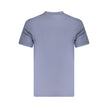 Blue Cotton Men T-ShirtRevamp your wardrobe with the sleek sophistication of a Calvin Klein creation. This short sleeve t-shirt, featuring a classic crew neck, is a true representation of the brand’s minimalist aesthetics—emboldened with a striking logo t