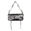 Gray Calfskin HandbagBalenciaga shoulder bag, silver snakeskin pattern, made in italy, button and zipper closure. Measurements: 31x15x8cmGray Calfskin Handbag${tagsBalenciagaAulae Gray Calfskin Handbag BalenciagaAulae Gray Calfskin Handbag Balenciaga shou