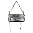 Gray Calfskin HandbagBalenciaga shoulder bag, silver snakeskin pattern, made in italy, button and zipper closure. Measurements: 31x15x8cmGray Calfskin Handbag${tagsBalenciagaAulae Gray Calfskin Handbag BalenciagaAulae Gray Calfskin Handbag Balenciaga shou