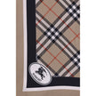 Silk Check ScarfBurberry’s silk Check Scarf is an iconic and refined accessory featuring the classic Burberry Check print. Contrasting stripes on the edges, the archival Knight Stamp pattern and Burberry lettering printed on the corners complete the desig