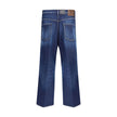 Blue Cotton Relaxed Fit JeansDsquared2’s cotton Loose Jeans combine bold urban style with the comfort of a loose fit. Featuring a wide-leg silhouette, the model has a classic five-pocket construction and a front button closure. The waistband features belt