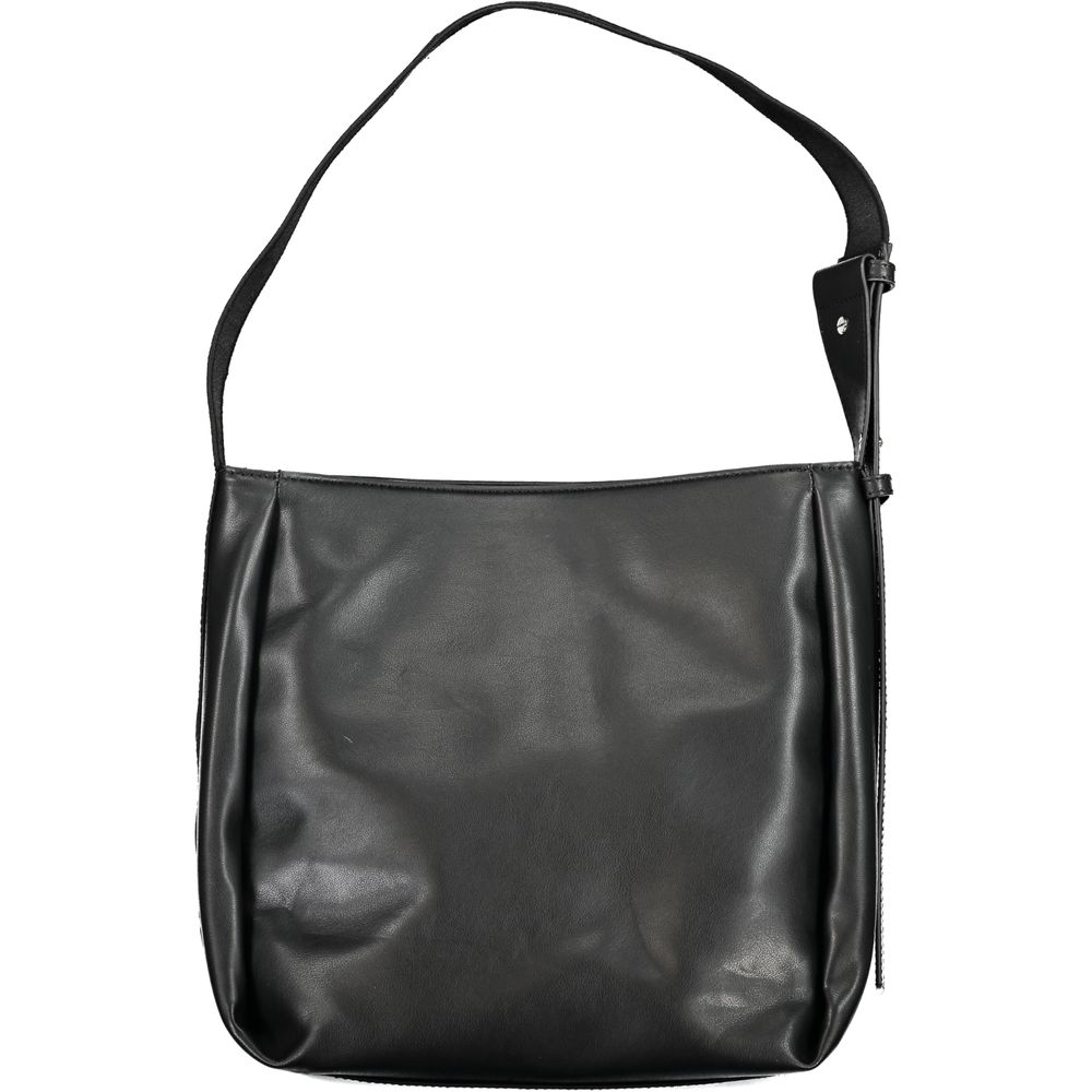 Black Polyester HandbagBAG 1 ADJUSTABLE SHOULDER HANDLE, 2 COMPARTMENTS, 1 CENTRAL POCKET, 1 INTERNAL DOCUMENT POCKET, CONTRASTING DETAILS, ZIP AND MAGNET CLOSURE, LOGO, 50% RECYCLED POLYESTERBlack Polyester Handbag${tagsCalvin KleinAulae Black Polyester