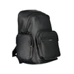 Black Polyester BackpackBACKPACK 1 HANDLE, ADJUSTABLE STRAPS, 1 EXTERNAL POCKET, 2 EXTERNAL SIDE POCKETS, 1 EXTERNAL COMPARTMENT WITH LAP-TOP HOLDER, 1 INTERNAL COMPARTMENT, INTERNAL SPACES FOR DOCUMENT AND PEN HOLDER, CONTRAST DETAILS, ZIP CLOSURE, LOGOB