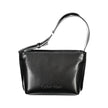 Black Polyester Women HandbagElevate your accessory game with this sleek Calvin Klein shoulder bag, a true embodiment of modern luxury. Crafted with a conscience, this bag boasts a 50% recycled polyester composition, seamlessly blending eco-friendly sensi
