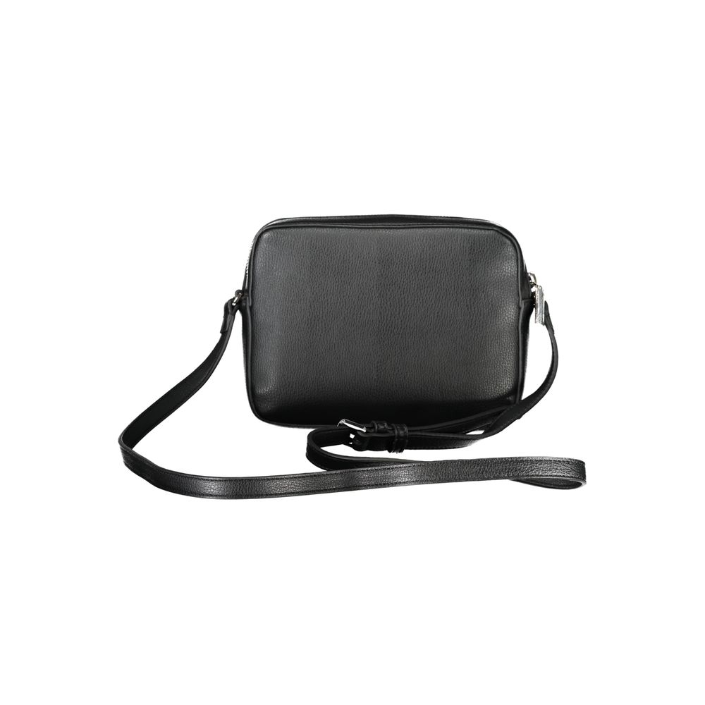 Black Polyethylene Women HandbagElevate your accessory game with the sleek Calvin Klein shoulder bag, epitomizing urban-chic with its minimalist design and bold logo detail. Functional yet sophisticated, it boasts an adjustable strap, ensuring a perfect f
