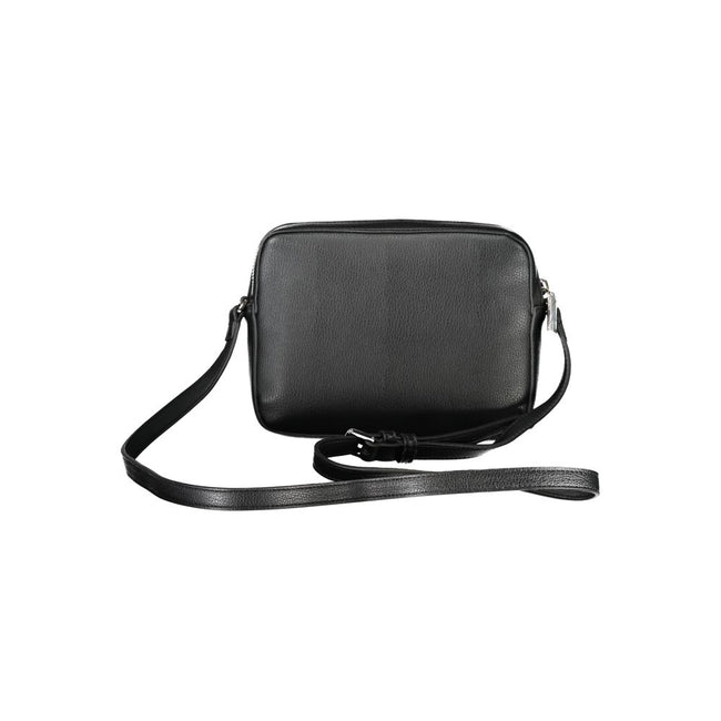 Black Polyethylene Women HandbagElevate your accessory game with the sleek Calvin Klein shoulder bag, epitomizing urban-chic with its minimalist design and bold logo detail. Functional yet sophisticated, it boasts an adjustable strap, ensuring a perfect f